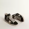 Francy Penstar LTD in glitter met ivoorkleurige ster en zwarte hielband