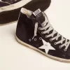 Francy sneakers van leer met leren ster en hielstuk