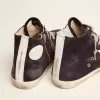 Francy sneakers van leer met leren ster en hielstuk