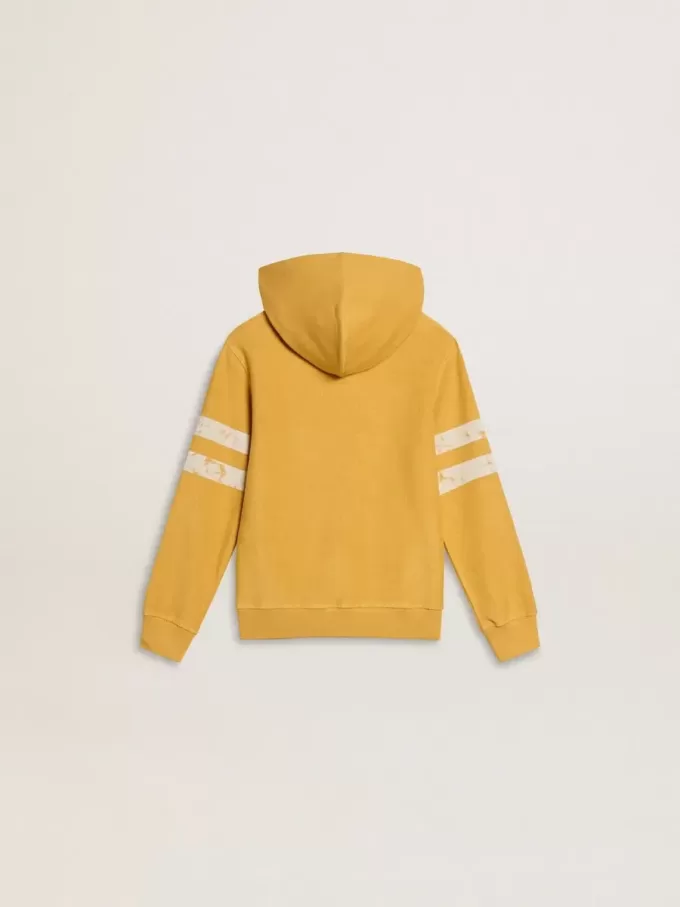 Geel sweatshirt voor kinderen met vintage print