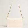 Gioia-tas in botergeel leer met gouden details