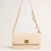 Gioia-tas in lichtroze leer met gouden details