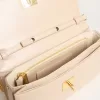 Gioia-tas in lichtroze leer met gouden details