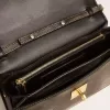 Gioia-tas in zwart vintage leer met gouden details
