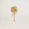 Gouden broche met bloemmotief