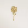 Gouden broche met bloemmotief