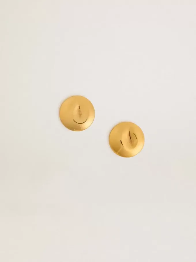 Gouden ronde oorbellen