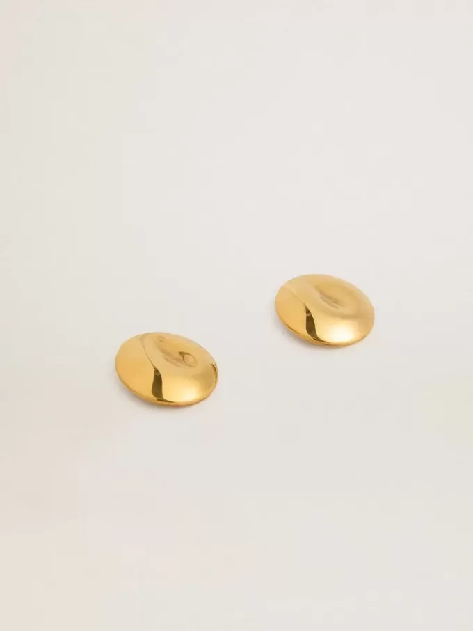 Gouden ronde oorbellen