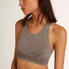 Grijs gemêleerde sporttop
