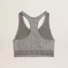 Grijs gemêleerde sporttop