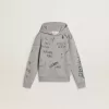 Grijs sweatshirt voor kinderen met veelkleurige opdruk
