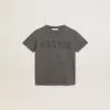 Grijs T-shirt voor jongens met distressed-afwerking