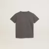 Grijs T-shirt voor jongens met distressed-afwerking