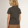 Grijs T-shirt voor jongens met distressed-afwerking