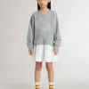Grijs-witte mini-jurk voor meisjes