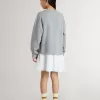 Grijs-witte mini-jurk voor meisjes