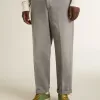 Grijze katoenen chino broek