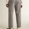 Grijze katoenen chino broek
