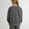 Grijze sweatshirt voor kinderen met reliëflogo