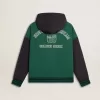 Groen en blauw omkeerbaar sweatshirt met capuchon voor heren