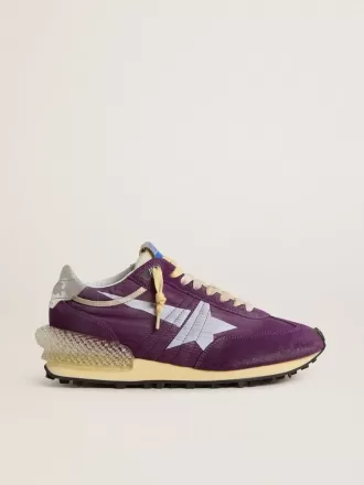 Heren Marathon met paars nylon bovenwerk en witte ster