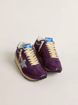 Heren Marathon met paars nylon bovenwerk en witte ster