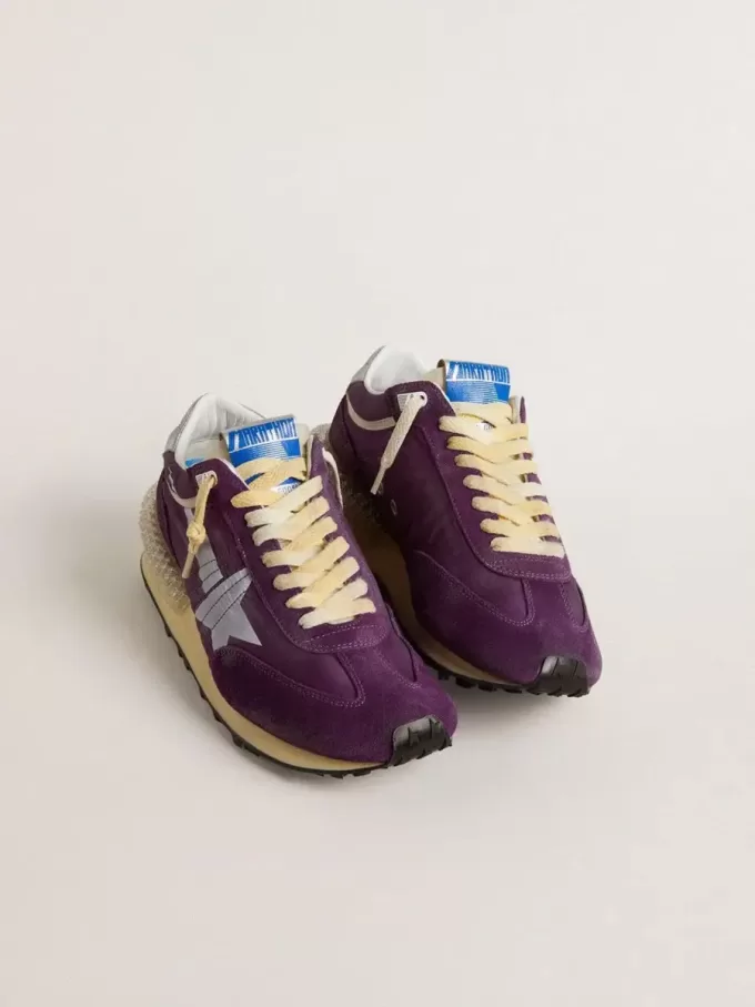 Heren Marathon met paars nylon bovenwerk en witte ster