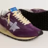 Heren Marathon met paars nylon bovenwerk en witte ster