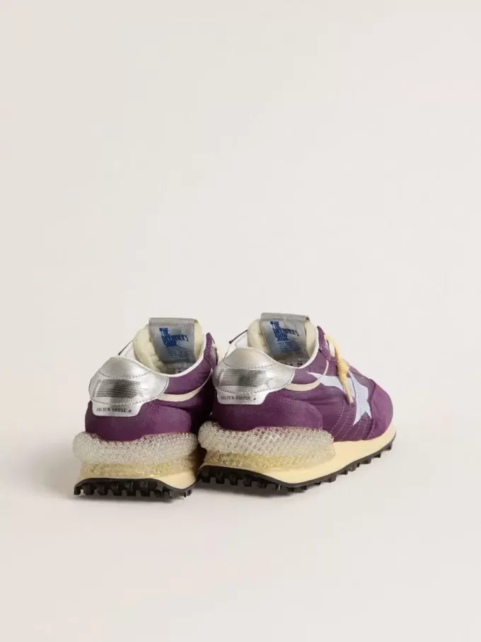 Heren Marathon met paars nylon bovenwerk en witte ster