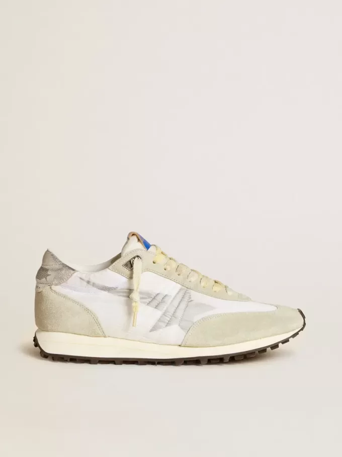 Heren Marathon met wit nylon bovenwerk en zilveren ster