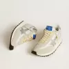 Heren Marathon met wit nylon bovenwerk en zilveren ster