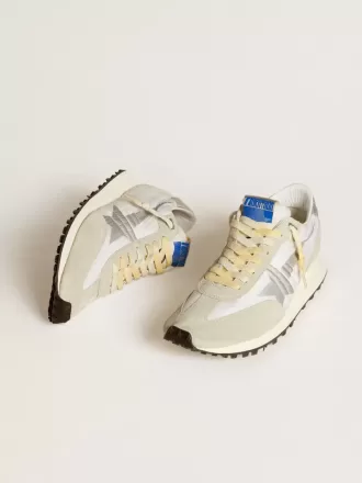 Heren Marathon met wit nylon bovenwerk en zilveren ster