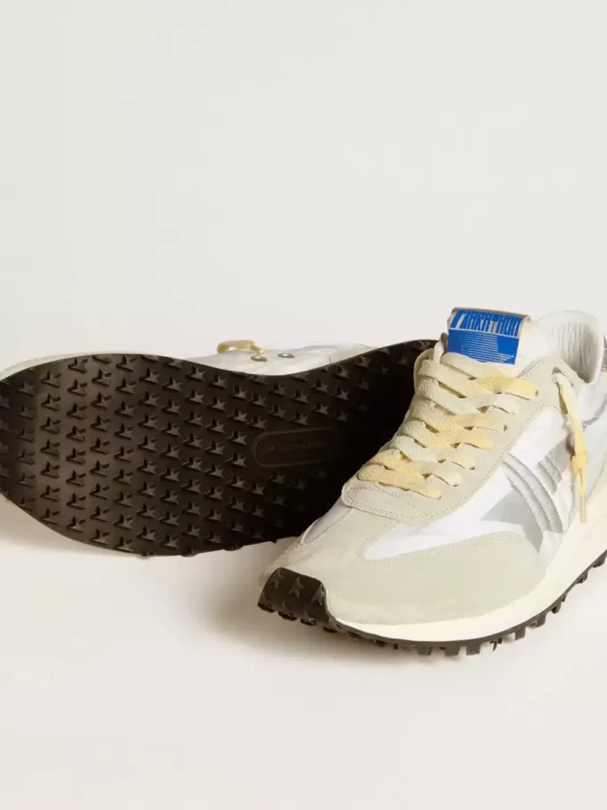 Heren Marathon met wit nylon bovenwerk en zilveren ster