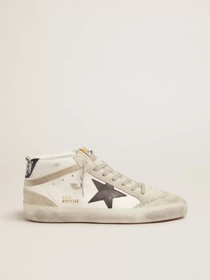 Heren Mid Star wit met zwarte ster