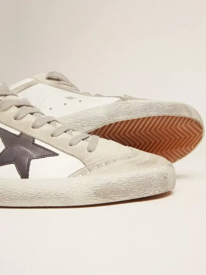 Heren Mid Star wit met zwarte ster