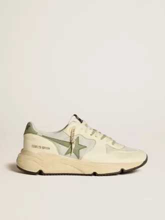 Heren Running Sole LTD van nylon en nappa met nubuck ster en hielstuk