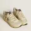 Heren Running Sole LTD van nylon en nappa met nubuck ster en hielstuk