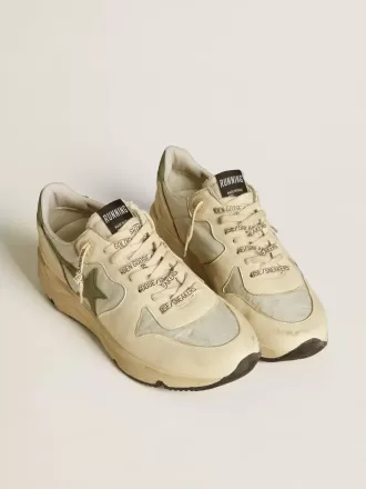 Heren Running Sole LTD van nylon en nappa met nubuck ster en hielstuk