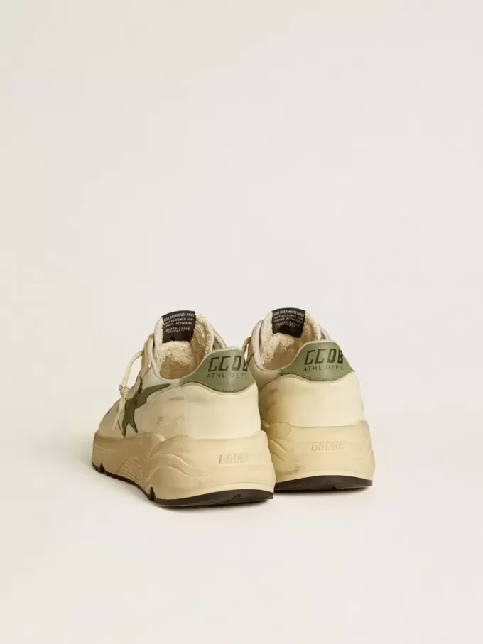 Heren Running Sole LTD van nylon en nappa met nubuck ster en hielstuk
