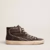 Heren Slide zwart met studs