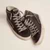Heren Slide zwart met studs