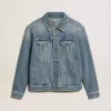 Heren spijkerjasje met medium wash