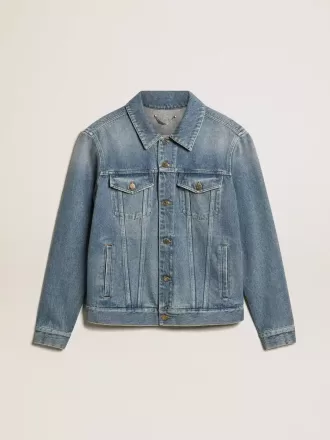 Heren spijkerjasje met medium wash