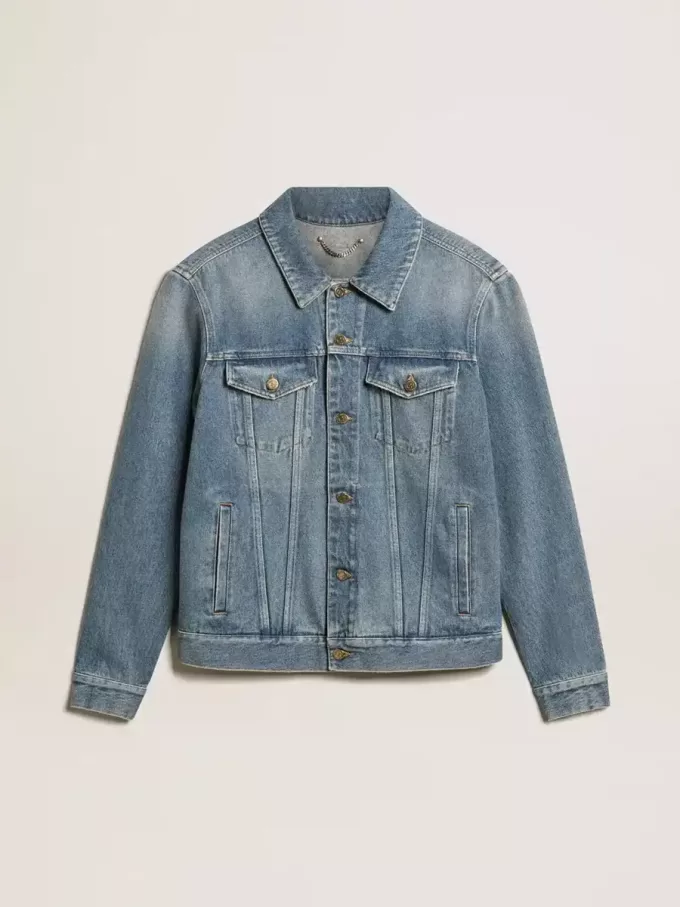 Heren spijkerjasje met medium wash