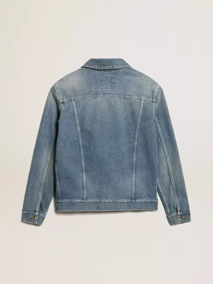 Heren spijkerjasje met medium wash