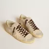 Heren Super-Star LTD van canvas met TPU-ster en leren hielstuk