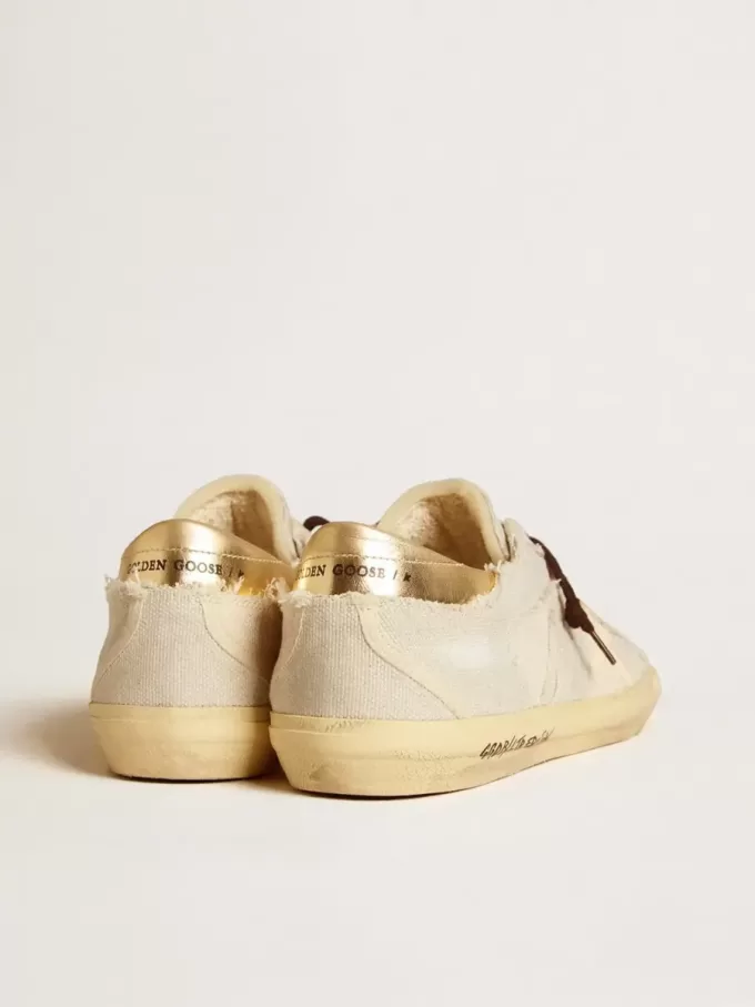 Heren Super-Star LTD van canvas met TPU-ster en leren hielstuk