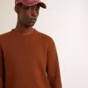 Heren trui met ronde hals en logo op de achterkant