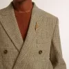 Herenblazer met dubbele knoopsluiting van Shetlandwol