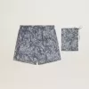 Herenboxershort met lichtblauwe en witte maritieme print